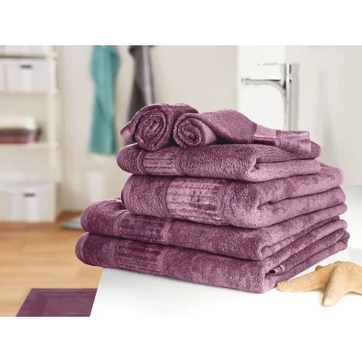 Afbeelding van Gözze Badhanddoek Bio 70 x 140 cm (Aubergine)