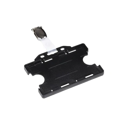 Afbeelding van Badge pashouder Opus 2 open strip + clip 54x85mm