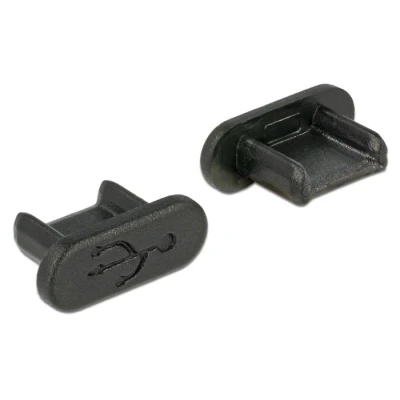 Afbeelding van Delock stofhoes voor USB 2.0 Micro B aansluiting zonder handvat 10 st