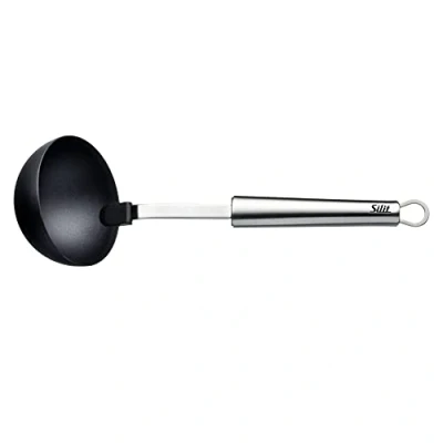 Afbeelding van Classic Line pollepel 30 cm, gepolijst roestvrij staal, kunststofkelle, ideaal voor gecoate potten, vaatwasmachinebestendig