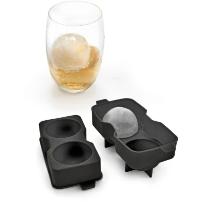 Afbeelding van Metaltex IJsblokvormen 6 cm Siliconen/Grijs 2 Stuks