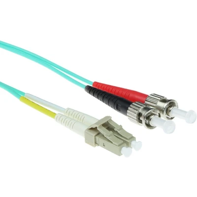 Afbeelding van Glasvezelkabel OM3 LC/ST 2 meter (Duplex, 50/125μm, UPC)