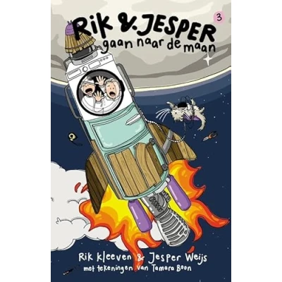 Afbeelding van Rik en Jesper gaan naar de maan