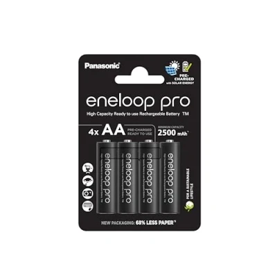 Afbeelding van Panasonic Eneloop Pro Mignon AA 2450 mAh 4 stuks
