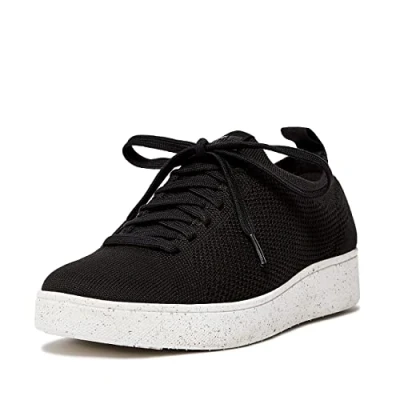 Afbeelding van Fitflop Dames Rally e01 Multi Knit Trainers Sneaker, Zwart, 4.5 UK, 37.5 EU