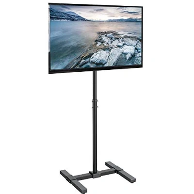 Afbeelding van VIVO TV vloerstandaard voor 13 tot 50 inch flatpanel LED LCD plasmaschermen, draagbare displayhoogte verstelbare montage STAND TV07