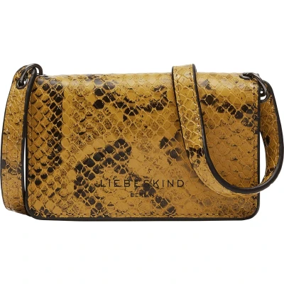 Afbeelding van LIEBESKIND BERLIN Leren Schoudertas Portemonnee Snake Sina Crossbody Dijon Geel