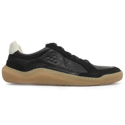 Afbeelding van VIVOBAREFOOT Dames Gobi II leren trainer, zwart (raven), 37 EU