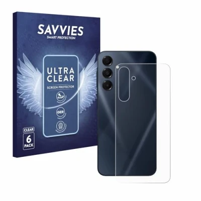 Afbeelding van Savvies Screenprotector voor Samsung Galaxy A16 5G (Achterkant) Folie Beschermfolie transparant (6 Stuks)