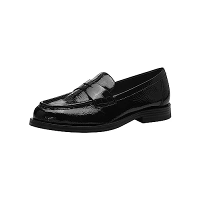 Afbeelding van Tamaris Instappers, Dames, Maat: 42, Black patent Kunststof