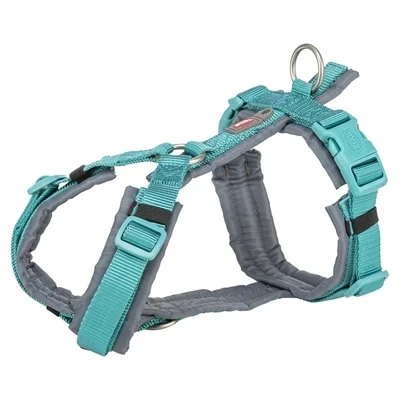 Afbeelding van Trixie Hondentuig Premium Trekking Aqua Blauw / Grafiet Grijs 32 38X1,3 CM