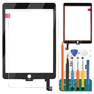 Afbeelding van SRJTEK Scherm Vervanging Voor Ipad Air 2 A1566 A1567 Touch Screen Digitizer Glas Montagekits (Niet Lcd Scherm), Zwart