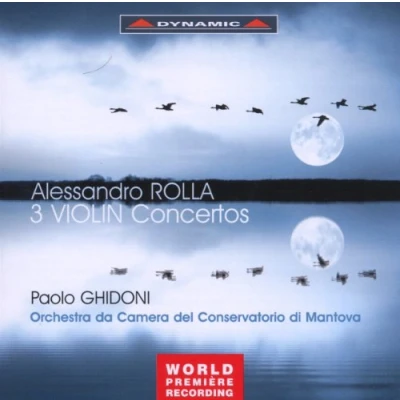 Afbeelding van Paolo Ghidoni, Orchestra Da Camera Del Conservatorio Di Mantova Rolla: 3 Violin Concertos (CD)