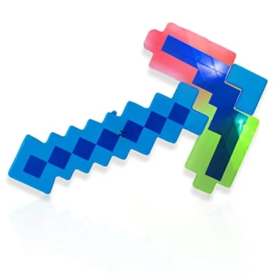 Afbeelding van The Glowhouse LED Knipperende Diamant Pixel Pickaxe