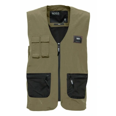 Afbeelding van Indicode Jeans Idpiet Bodywarmer, Heren, Maat: Small, Army