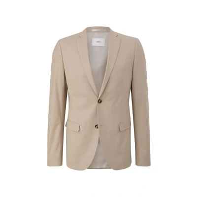 Afbeelding van s.Oliver Black Label Blazer, Heren, Maat: 25, Helles beige