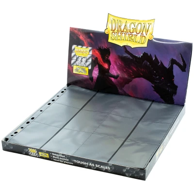 Afbeelding van Dragon Shield 24 Pocket Pages Side Loading Black Non Glare (50 stuks)