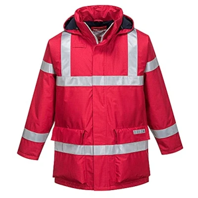 Afbeelding van Portwest S785 Bizflame Regen Antistatische En Vlamvertragende Jas, Rood, Grootte L