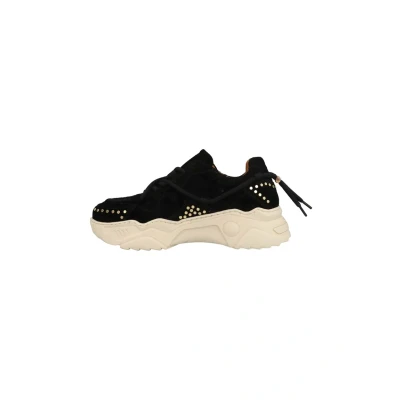 Afbeelding van DWRS JUPITER studs chunky leren sneakers zwart