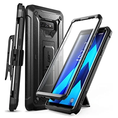 Afbeelding van SUPCASE Hoesje Samsung Note 9 Case met Schermbeschermer [Unicorn Beetle Pro Series] Riemclip Beschermhoes voor Galaxy 9, Zwart