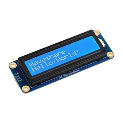 Afbeelding van LCD1602 Display Module voor Raspberry Pi 4B+ 4B 3B+ 3B 2B+ Zero W WH Pico Jetson Nano ESP32 Ardui... I2C 3,3V/5V 16x2 karakters Witte Kleur Blauwe Achtergrond