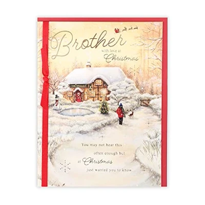 Afbeelding van Clintons: Brother Traditionele pub scène kerstkaart, meerkleurig, 155 x 201 (1181303)