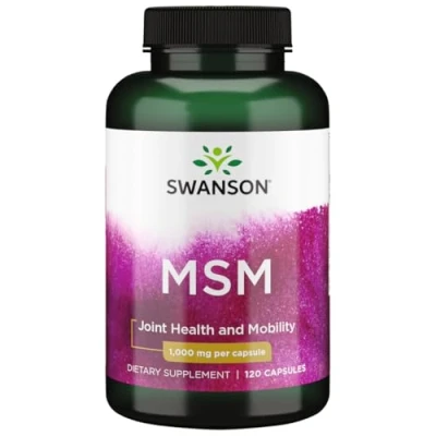 Afbeelding van Swanson MSM Methylsulfonylmethane, 1000mg 120 Capsules