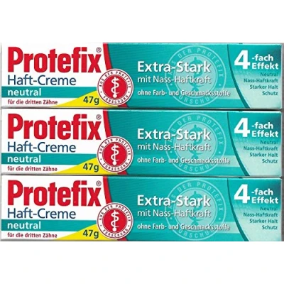 Afbeelding van Protefix Zelfklevende Crème Extra Sterk Neutraal 3 x 40ml