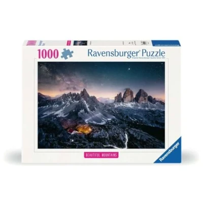 Afbeelding van Ravensburger Puzzle 12000256 Drei Zinnen, Dolomiten 1000 Teile Puzzle, Beautiful Mountains Kollektion, für Erwachsene und Kinder ab 14 Jahren:
