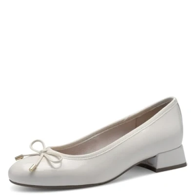 Afbeelding van Marco Tozzi 22220843 Ballerina&#039;s, Dames, Maat: 41, Cream Hoogwaardig imitatieleer