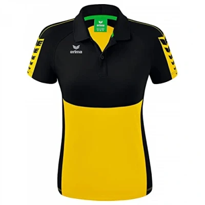 Afbeelding van Erima Six Wings polo dames geel/zwart