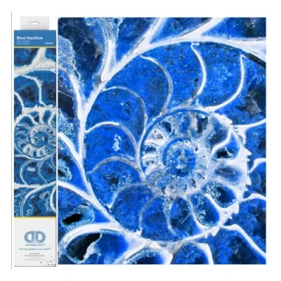 Afbeelding van Diamond Painting Volwassenen Ronde Steentjes Volledig Pakket Hobby Dotz® DD9.057 Blauwe schelp 51 x 37cm