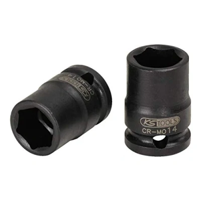 Afbeelding van KS Tools, Dopsleutel + dopmoer, 3/8&quot; stopcontact kort (3/4&quot;)