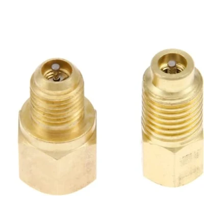 Afbeelding van gohantee R12 R22 naar R134A Adapters, Koelmiddeltank, 1/4&quot; Female x 1/2&quot; Acme Male Thread Koelmiddel Oplaadgereedschap
