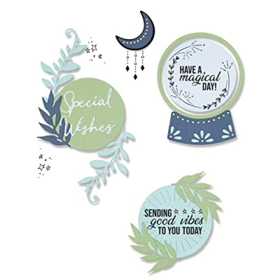 Afbeelding van Sizzix Framelits Die Set 10PK w/7PK Stamps Special Wishes 665940 Olivia Rose (08 22)