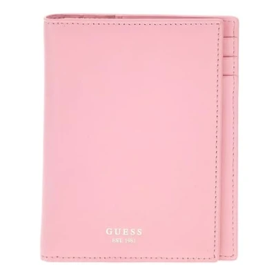 Afbeelding van GUESS Leren Identiteitskaarthoesje Passport Holder Light Pink Roze