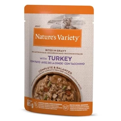 Afbeelding van Nature&#039;s Variety Bites in Saus 22 x 85 g Kattenvoer met Kalkoen