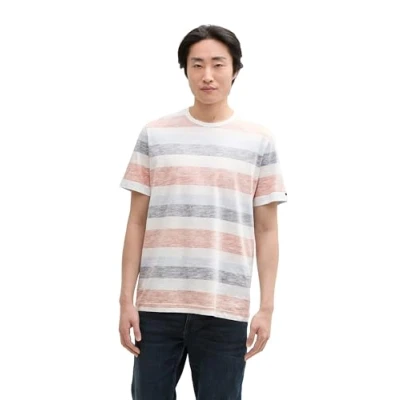 Afbeelding van Tom Tailor Heren t shirt Maat XL Mannen 38130 orange mu