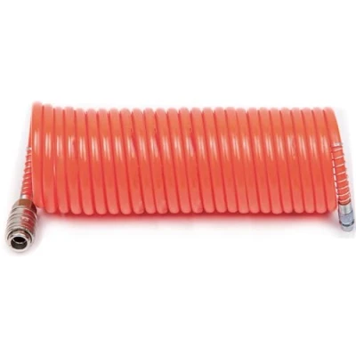 Afbeelding van FIAC spiraalslang voor perslucht, compleet met universele aansluitingen. Buitendiameter 8 mm, binnen 6 lengte 10 meter