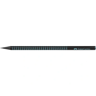 Afbeelding van 12x Potlood Faber Castell grafiet Grip Sparkle Midnight ocean