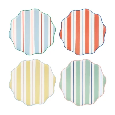 Afbeelding van Gebaksbordjes Preppy Stripe (8st) Meri