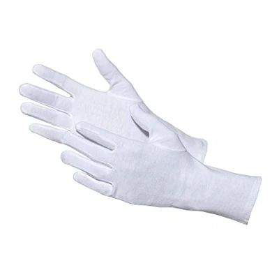 Afbeelding van Jah Blanco:Tex 3101 katoenen handschoen 12 paar oekotex middelzwaar wit Gr. 9
