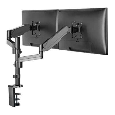 Afbeelding van ProperAV Dual Swing Arm PC Monitor Mount Gasveer 17 &#039;&#039;19&quot; 21&quot; 22&quot; 23&quot; 24&quot; 27&quot; 32&quot; VESA Max 100x100 Hoogte 600mm