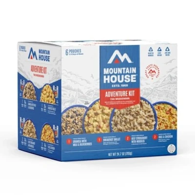 Afbeelding van Mountain House Adventure Weekender Kit Freeze Dried Camping &amp; Backpacking Food 12 Servings