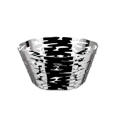 Afbeelding van Alessi Barket BM10/21 Design mand schaal met doorgebroken versiering, 18/10 roestvrij staal, 21 cm