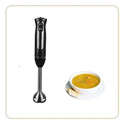 Afbeelding van LITTLE BALANCE 8459 Speed Inox 600, staafmixer, 8 snelheden, turbo, spatbescherming, 600 W, roestvrij staal