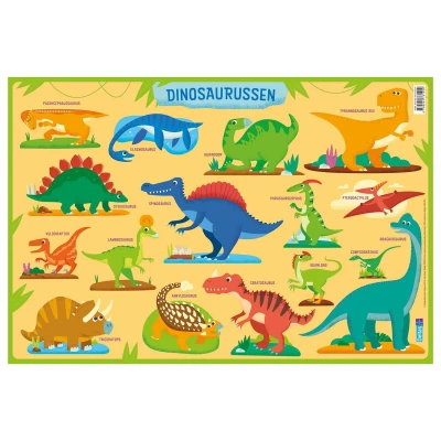 Afbeelding van Deltas onderlegger Dinosaurussen junior 47,5 x 32 cm PVC