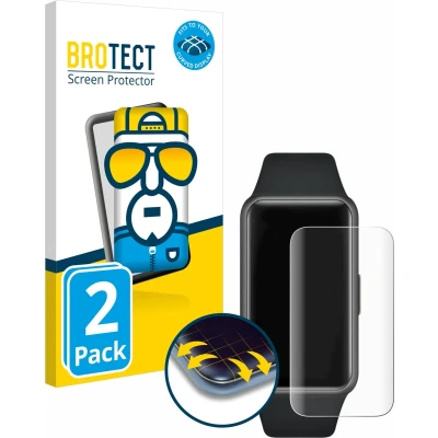 Afbeelding van BROTECT Full Cover Screen Protector voor Huawei Band 6 (2 Stuks) Schermbeschermer, 3D Curved