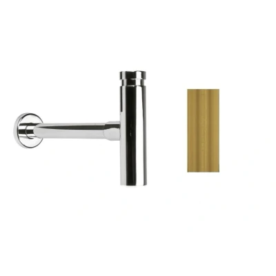 Afbeelding van Waterevolution Flow design sifon Messing Natuur M199SIF1LE