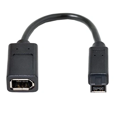 Afbeelding van Cablecc IEEE 1394 6Pin Vrouwelijk naar 1394b 9Pin Mannelijke Firewire 400 800 Kabel 20cm..